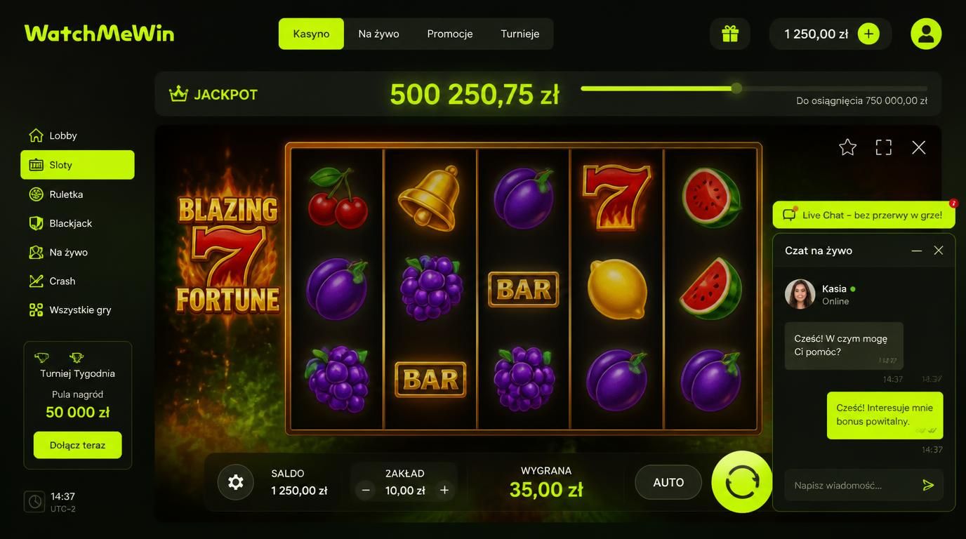 Live Chat działający podczas gry, kiedy jackpot nadal rośnie – wsparcie na bieżąco