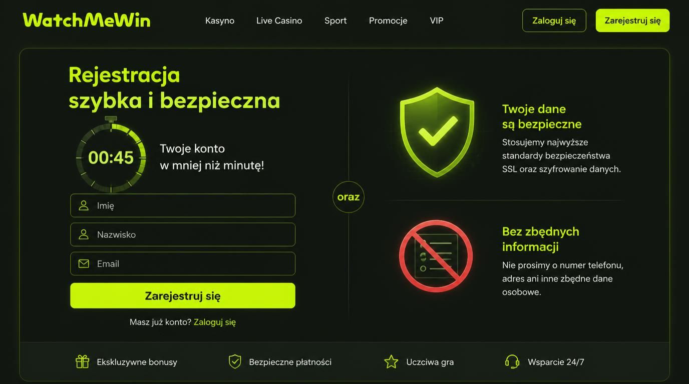 Interfejs z formularzem rejestracji ‒ prosty i bezpieczny proces rejestracji